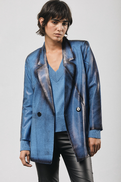 BLAZER FOIL - VTE AZUL - tienda online