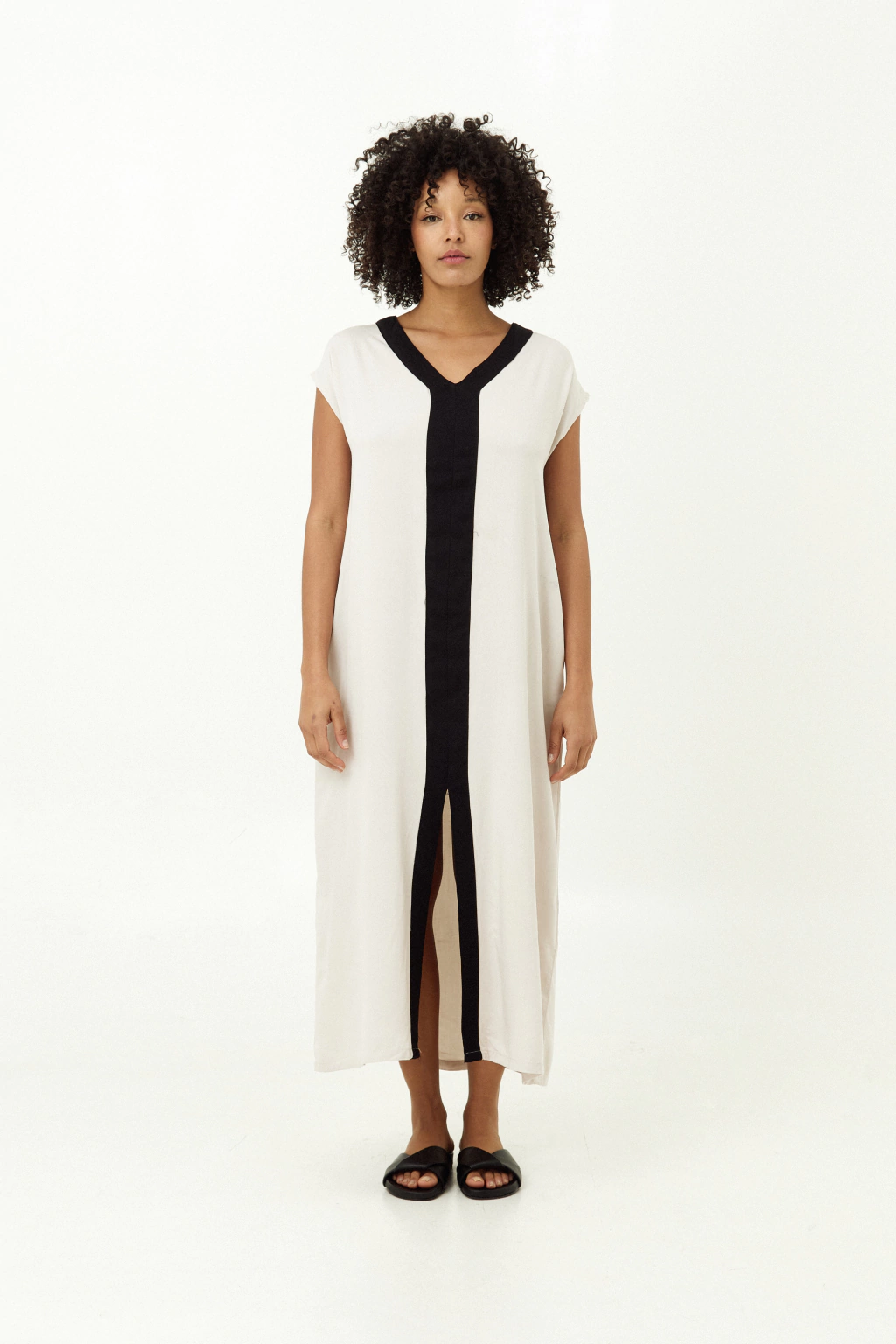 VESTIDO COMBINADO - CRUDO