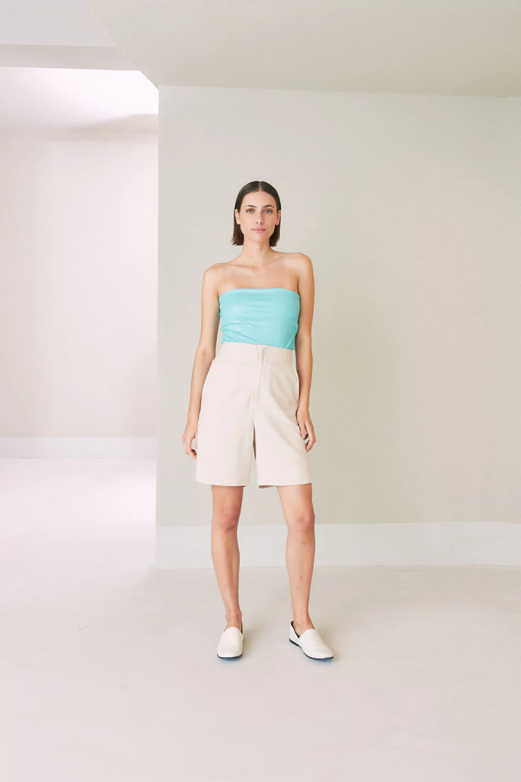 TOP STRAPLESS - ACQUA