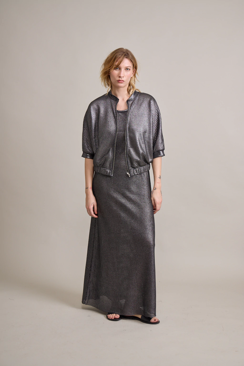 CAMPERA URUS - NEGRO / PLATA