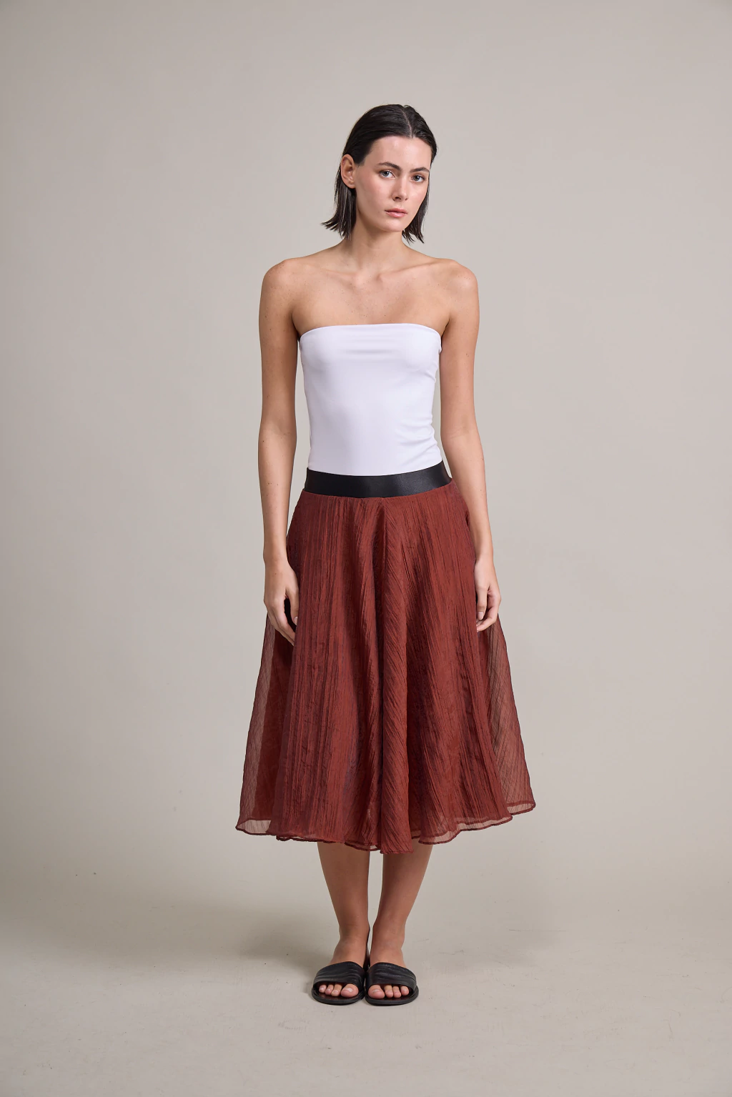 POLLERA WAVES - BORDEAUX