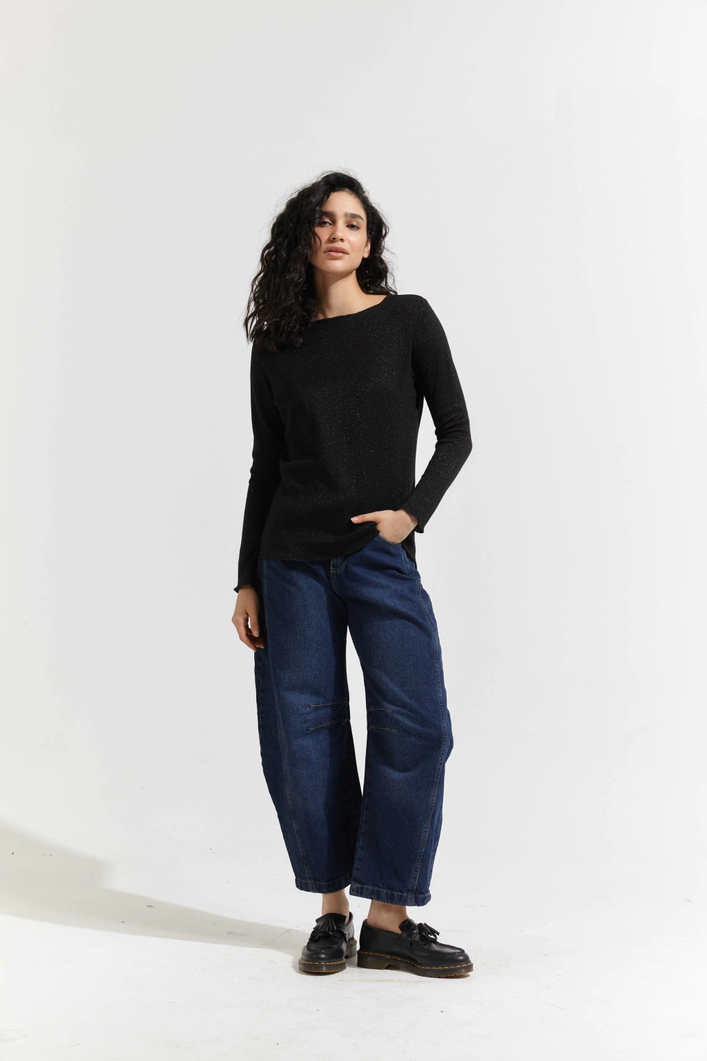 SWEATER LUREX - NEGRO
