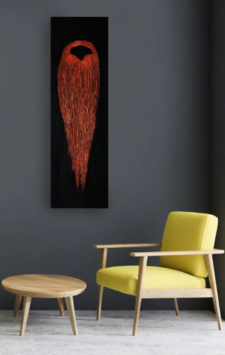 Ezequiel Albanell. Peludo dorado, 100 x 30 cm