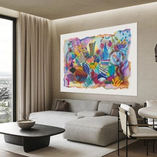 Maria Santi. Las cosas atadas, 140x 190 cm