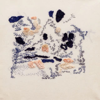María Laura Morales. Geografías II, 35 x 35 cm