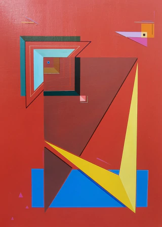 Santiago Debenedetti. Tiembla rojo, 40x60 cm - buy online