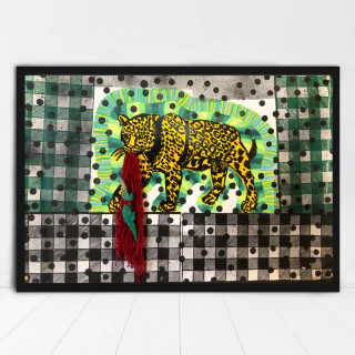 Luisa Freixas. Collage R, 90 x 120 cm