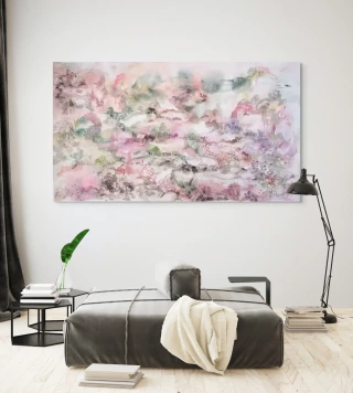 Daniela Ramsfelder. La vie en Rose, 110 x 210 cm - buy online