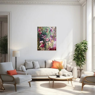 Cecilia Capurro. El jardín, 122 x 96 cm - comprar online