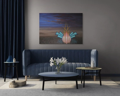 Alejandro Bonzo. Casino Flotante 100 x 140 cm - comprar online