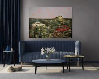 Javier Estévez. Inundación, 114 x 120 cm - comprar online