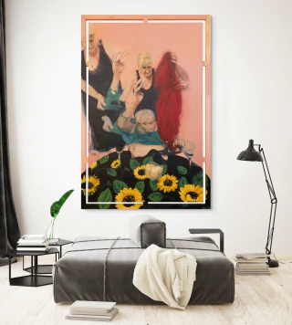 Marco Pinta. Girasoles los domingos, 185x125 cm - comprar online