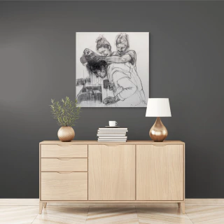 Marco Pinta. Agua que corre y se va, 92x90 cm - comprar online