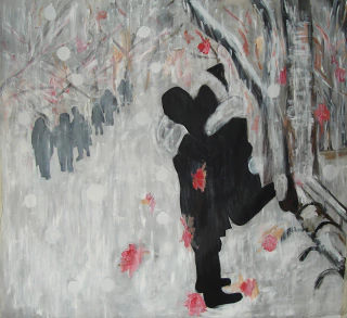 Cecilia Mendez Casariego. La manzana en la oscuridad II, 230 x 200 cm