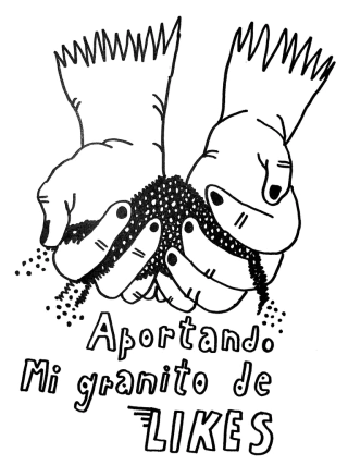 Lino Divas. Aportando mi granito de likes, 29 x 21 cm