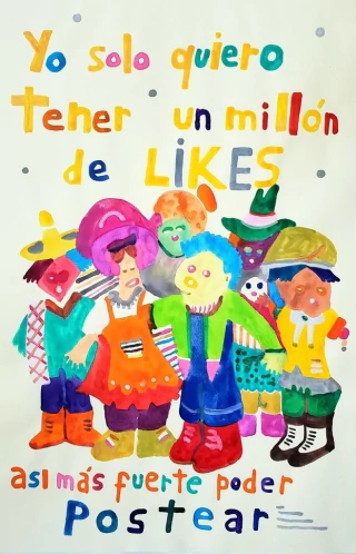 Lino Divas. Un millon de likes, 42 x 29,7 cm