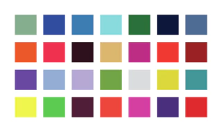 Andrea Fried. 28 Colores, 100 x 180 cm