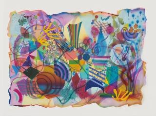 Maria Santi. Las cosas atadas, 140x 190 cm