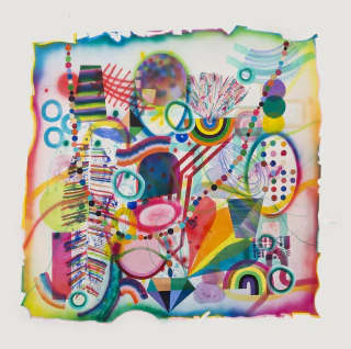 Maria Santi. Moby Dick, 185x 185 cm