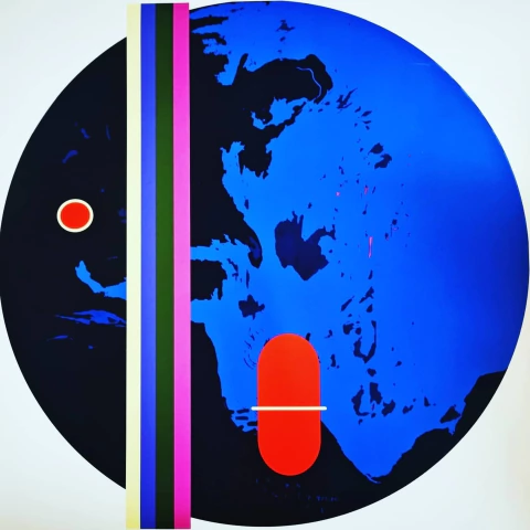 MAGDALENA RANTICA.BLUE KISS. 42X42 CM.