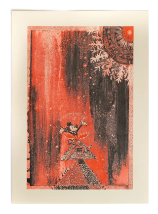 SANTIAGO ROBLES. HUIXTEPEC. EL FUEGO NUEVO. 50X60 CM.