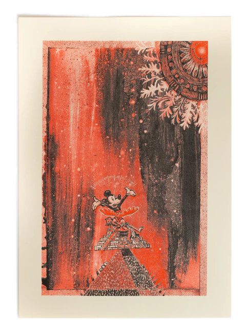 SANTIAGO ROBLES. HUIXTEPEC. EL FUEGO NUEVO. 50X60 CM.