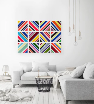 Andrea Fried. Políptico SQ 201, 30 x 30 cm c/u