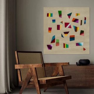 Maria Santi. Sin titulo, 120 x 120 cm