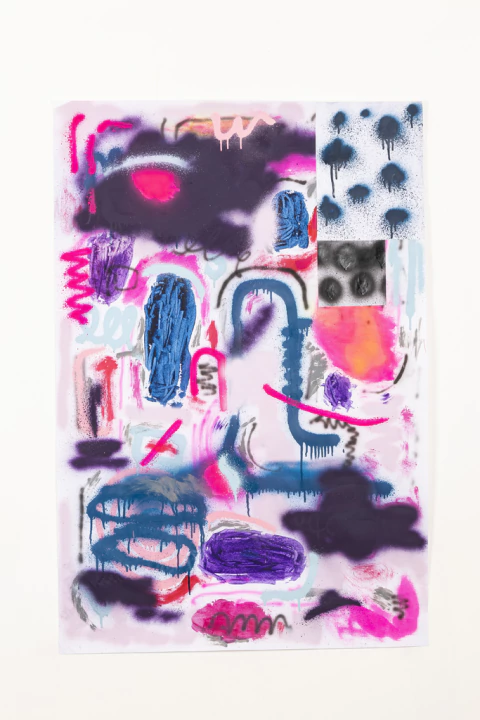 Adrian Perrone. Dibujo Aerosol XI, 110 x 75 cm