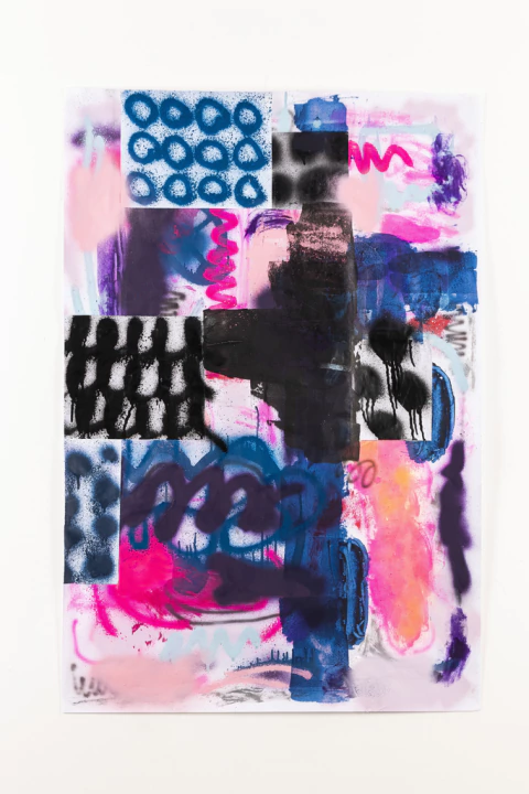 Adrian Perrone. Dibujo Aerosol XV, 110 x 75 cm