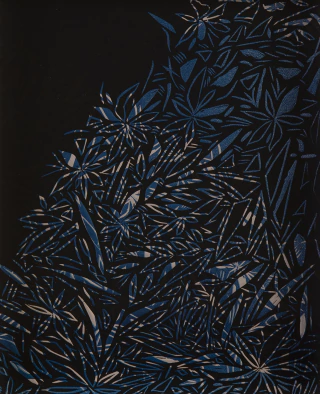 Karina Kipershmit. Azules V, 39 x 32 cm - buy online