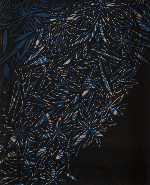 Karina Kipershmit. Azules VII, 39 x 32 cm - comprar online
