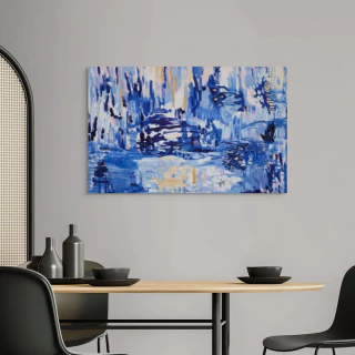 Malena Guerrieri. Azul, 70 x 110cm