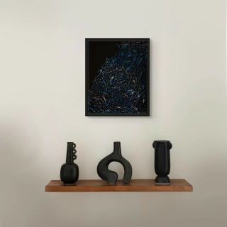 Karina Kipershmit. Azules V, 39 x 32 cm - buy online