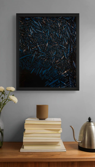 Karina Kipershmit. Azules VI, 39 x 32 cm - buy online
