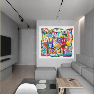 Maria Santi. Festín, 170 x 172 cm - buy online