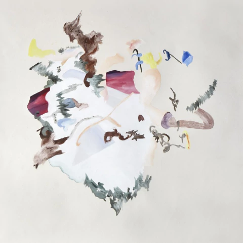 María Ferrari Hardoy. Bayou, 97 x 97 cm