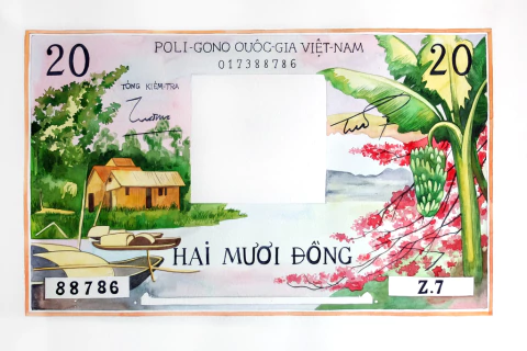 Ana Clara Soler. Billete II, 35 x 50 cm