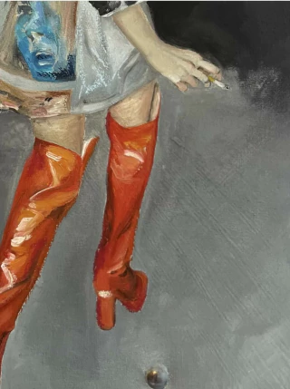 Candelaria Oliden. Botas , 40 x 30 cm - comprar online
