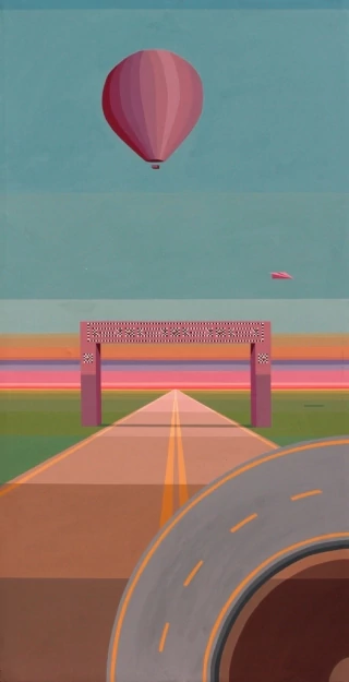 Federico Carbia. Camino II, 230 x 120 cm