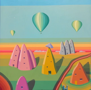 Federico Carbia. Capadocia, 100 x 100 cm