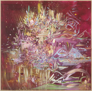 Dolores Castaño. Carnaval, 100 x 100 cm