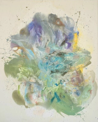 Dolores Castaño. El pantano de los abrazos, 187 x 151,5 cm