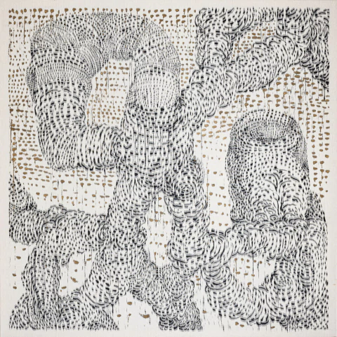 Diego Cossettini. Celebración, 140 x 140 cm