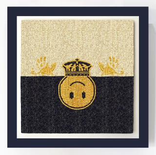 SANTIAGO ROBLES. COLONIALISMO EXTRA, 90 X 90 CM.