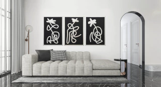 Nicolas De Caro. Notas de Keep I, 150 x 100 cm