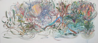 Dolores Castaño. La marca de metal escondida, 130 x 300 cm