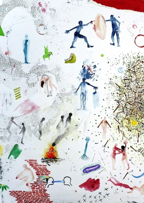 Maria Marta Fasoli. Una hora es como un día, 116 x 86 cm.