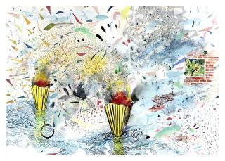 Maria Marta Fasoli. Sin Título, 86 x 116 cm.