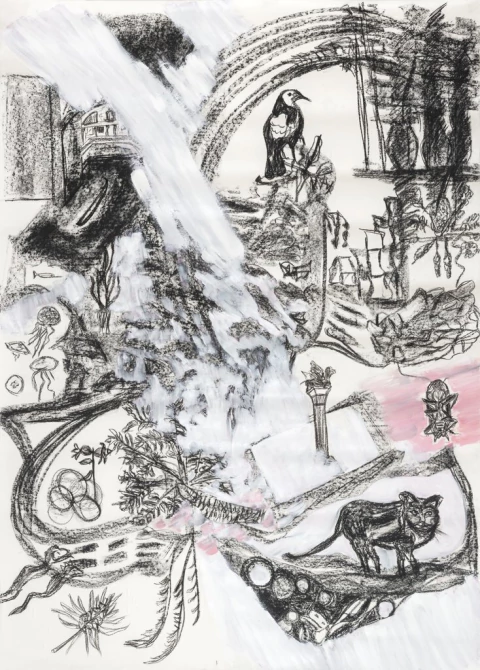 Adriana Carambia. Absurdos I. 140 x 100 cm.